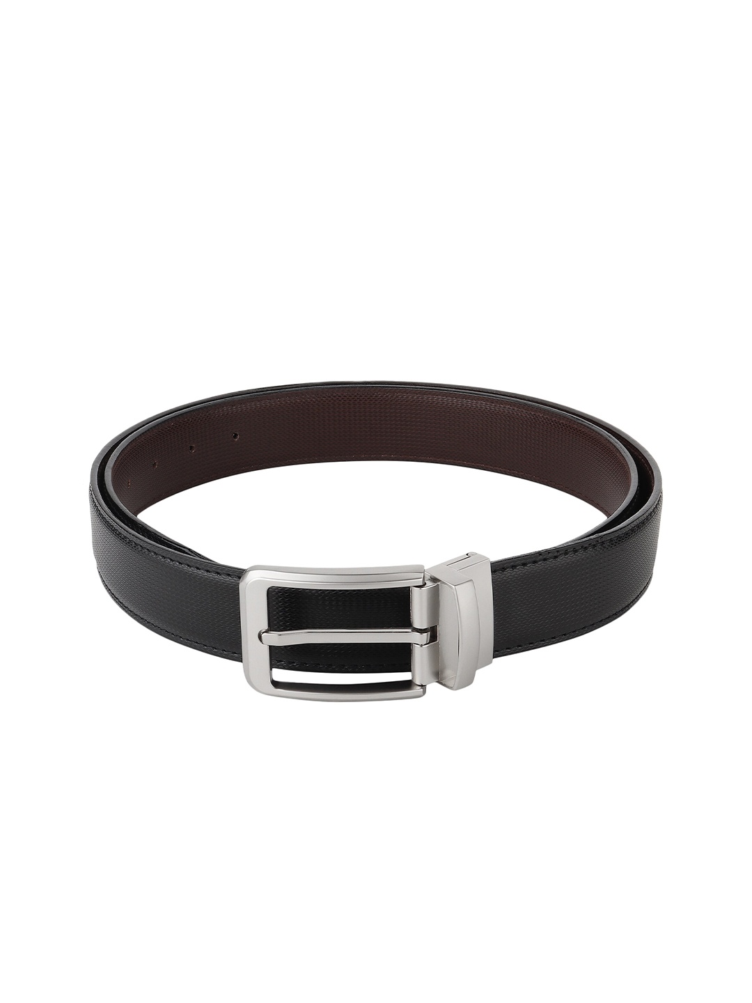 

Kastner Men Black Textured Formal Belt