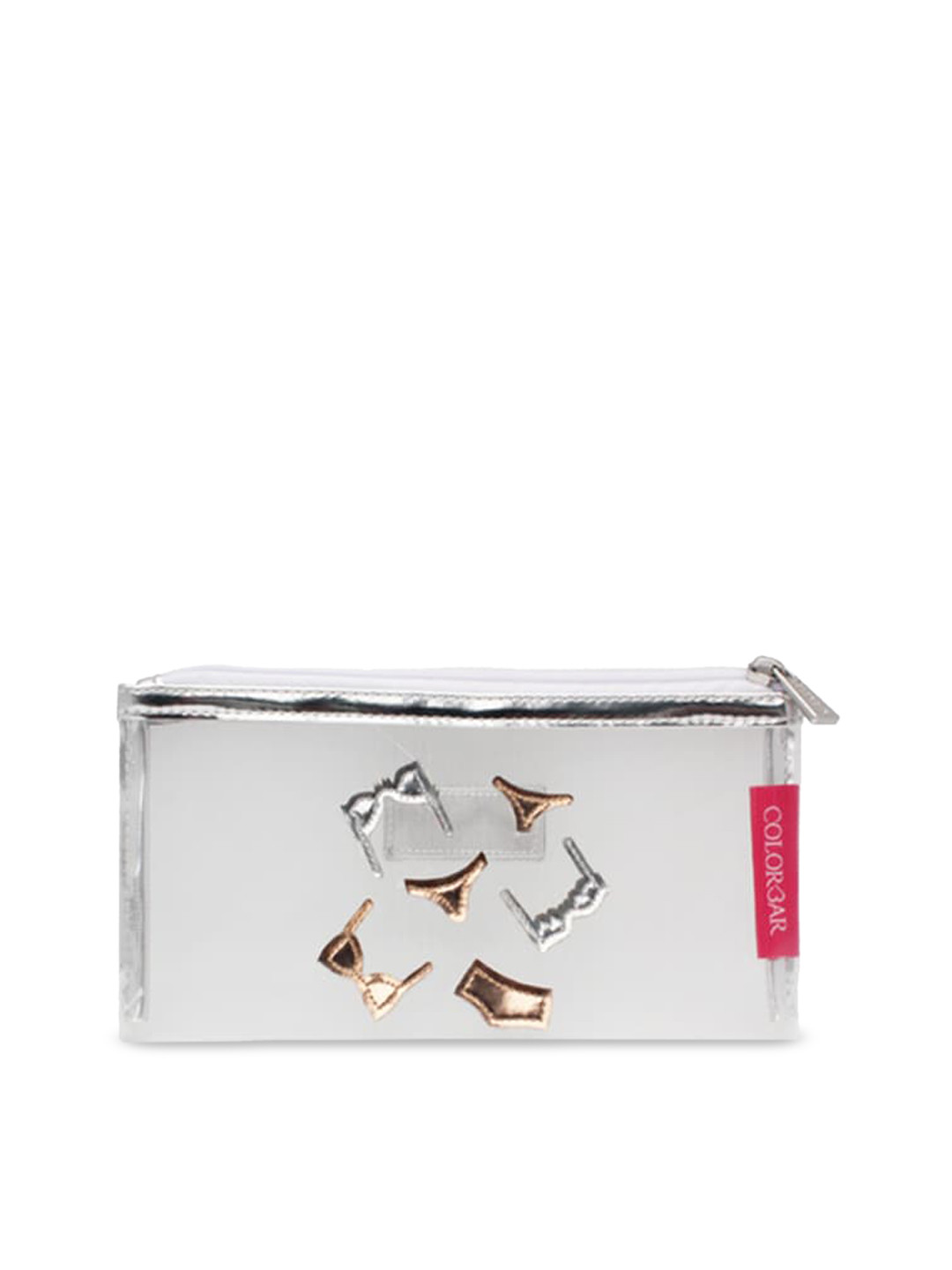 

Colorbar White Mesh Small Pouch