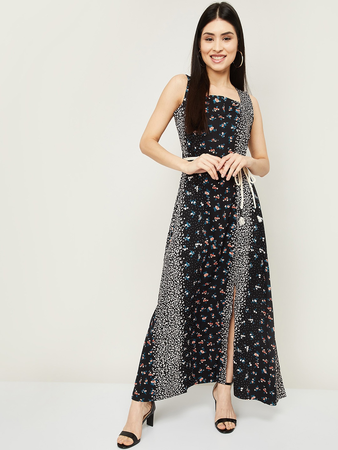 

CODE by Lifestyle Black Floral Maxi Dress