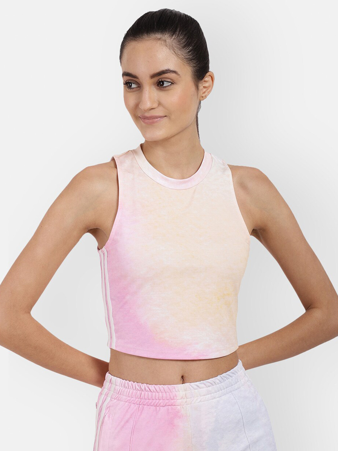 

R26 Women Pink Tank Crop Top