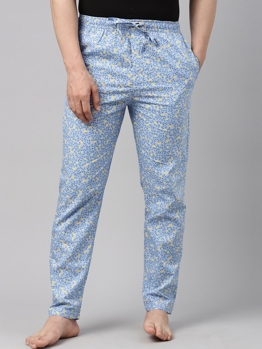 

Bushirt Men Blue Printed Pure Cotton Lounge Pants