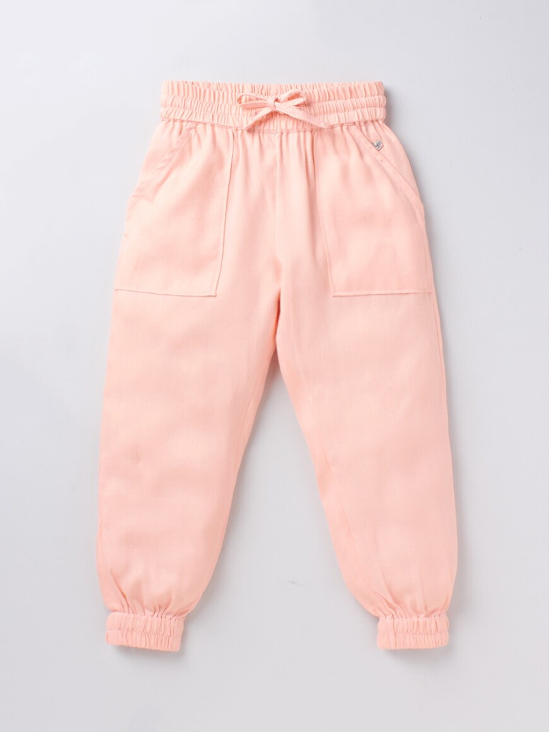 

Ed-a-Mamma Girls Pink Solid Joggers