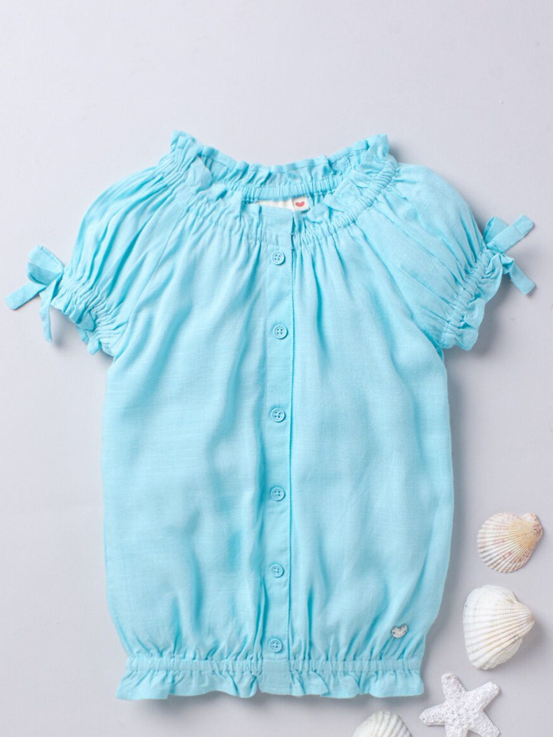 

Ed-a-Mamma Sea Green Blouson Top