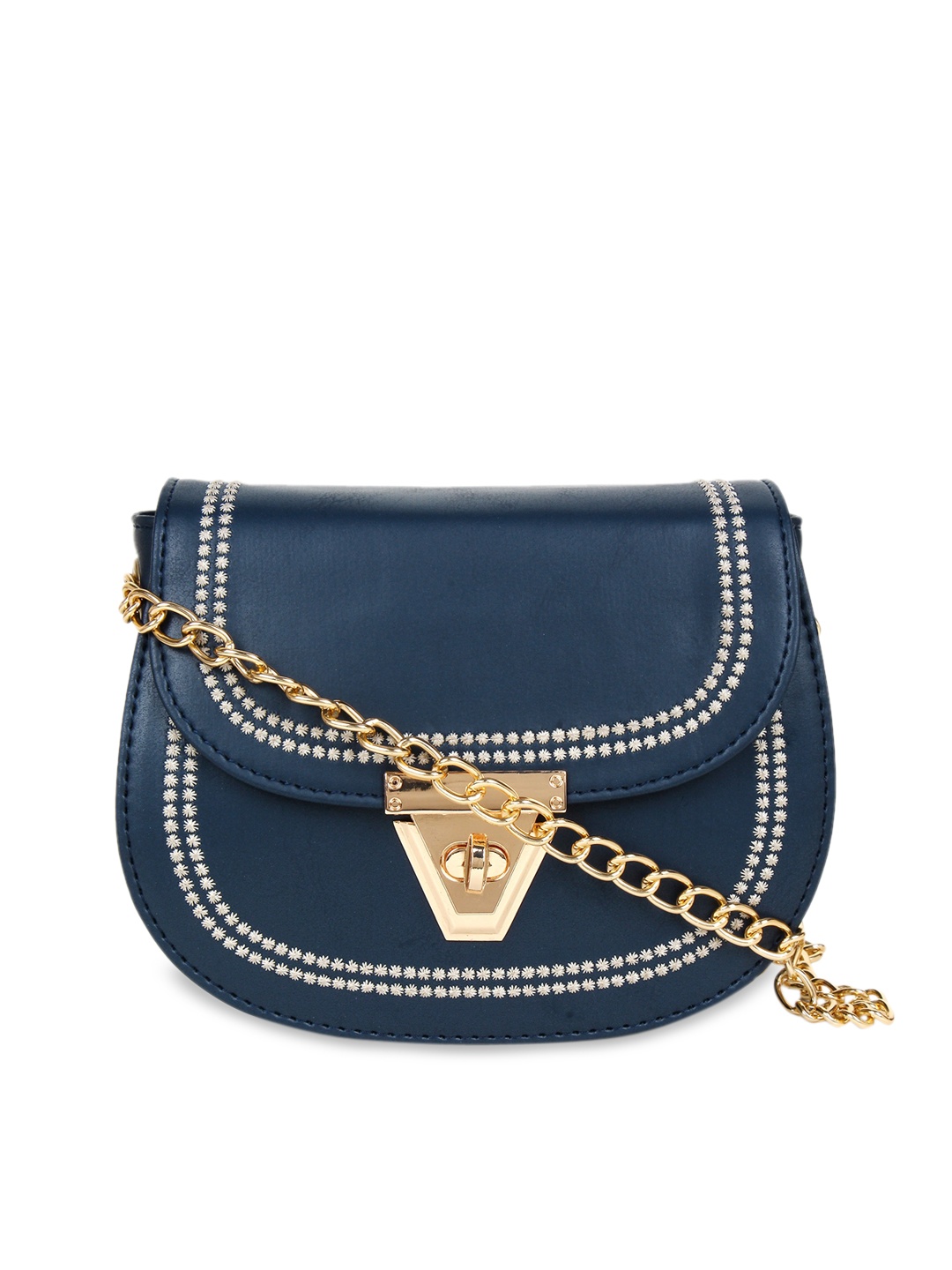 

LEGAL BRIBE Blue PU Structured Sling Bag