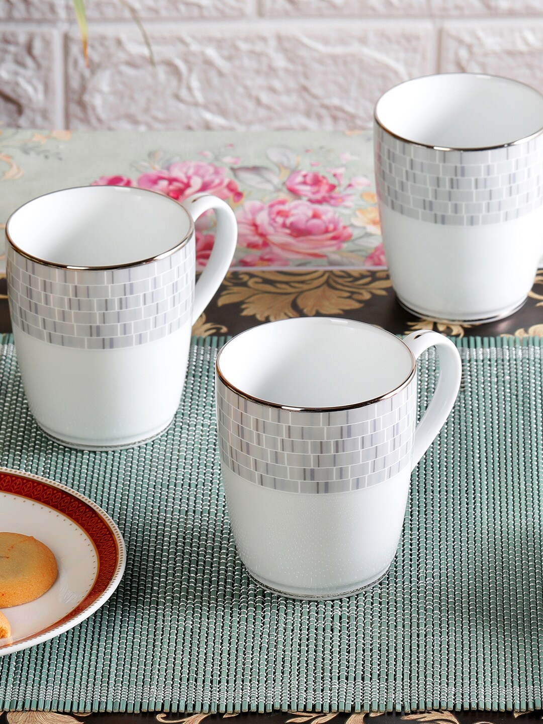 

Noritake Hearth Collection Ville De Platine 6 Pcs Coffee Mug, White