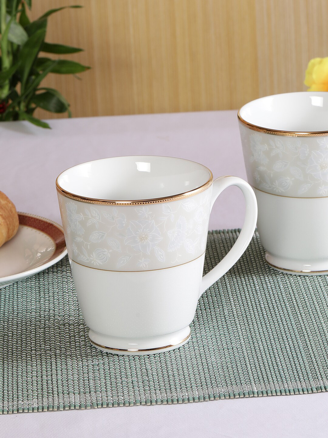 

Noritake Hearth Collection Peach Valley 2 Pcs Tea/Milk Mug, White