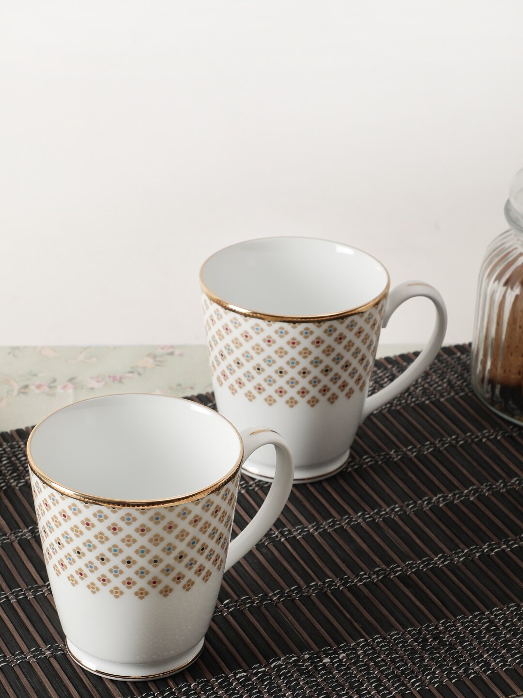 

Noritake Hearth Collection Petite Fleur 2 Pcs Tea/Milk Mug, White