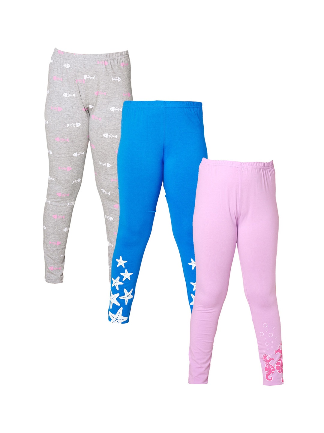 

You Got Plan B Girls Pack of 3 Printed Leggings, Pink