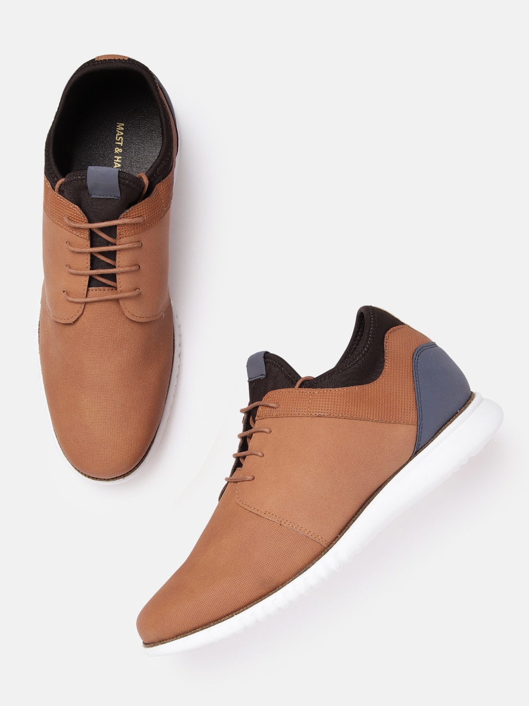 

Mast & Harbour Men Round-Toe Sneakers, Tan