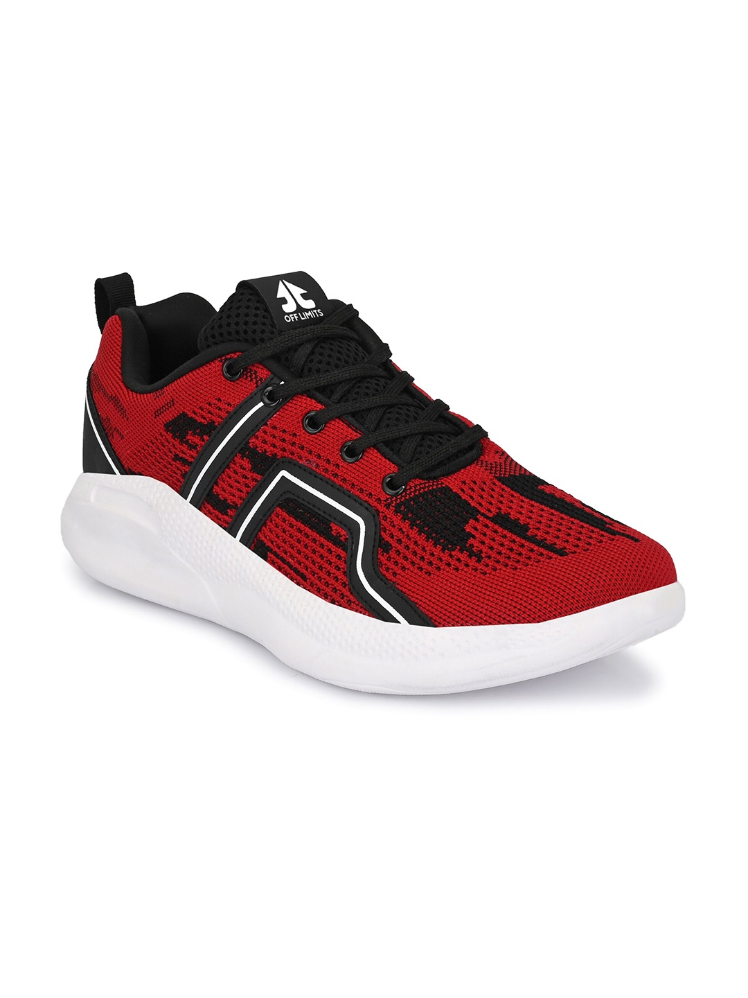 

OFF LIMITS Men Red Mesh Running Non-Marking Shoes
