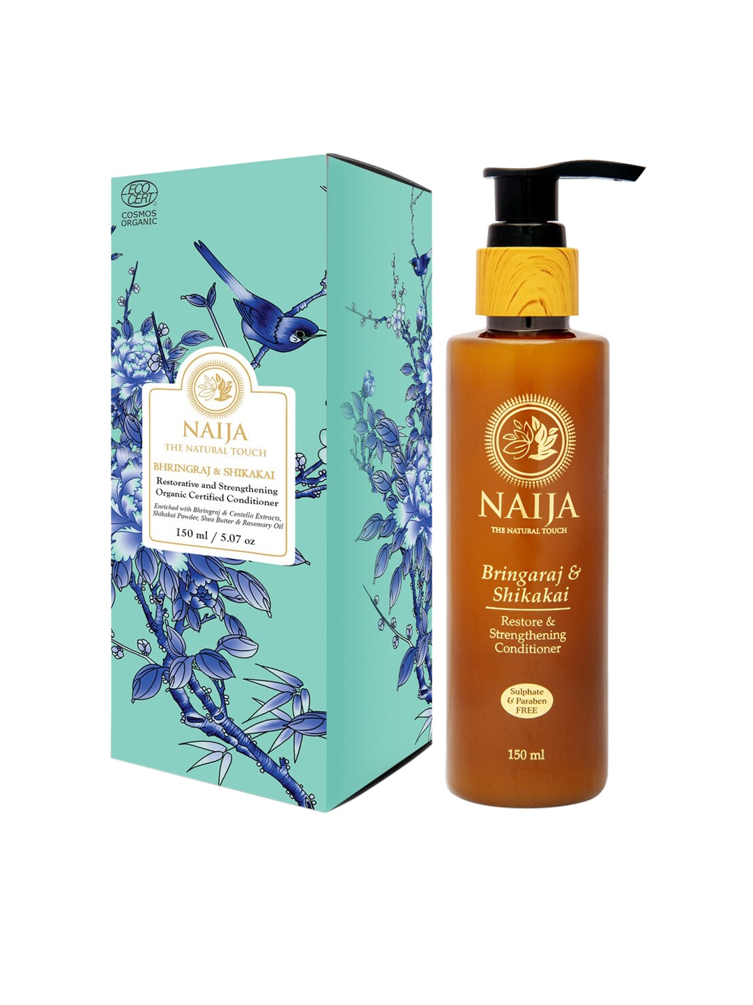 

NAIJA Personal Touch Bhringraj & Shikakai Restorative & Strengthening Conditioner - 150 ml, White