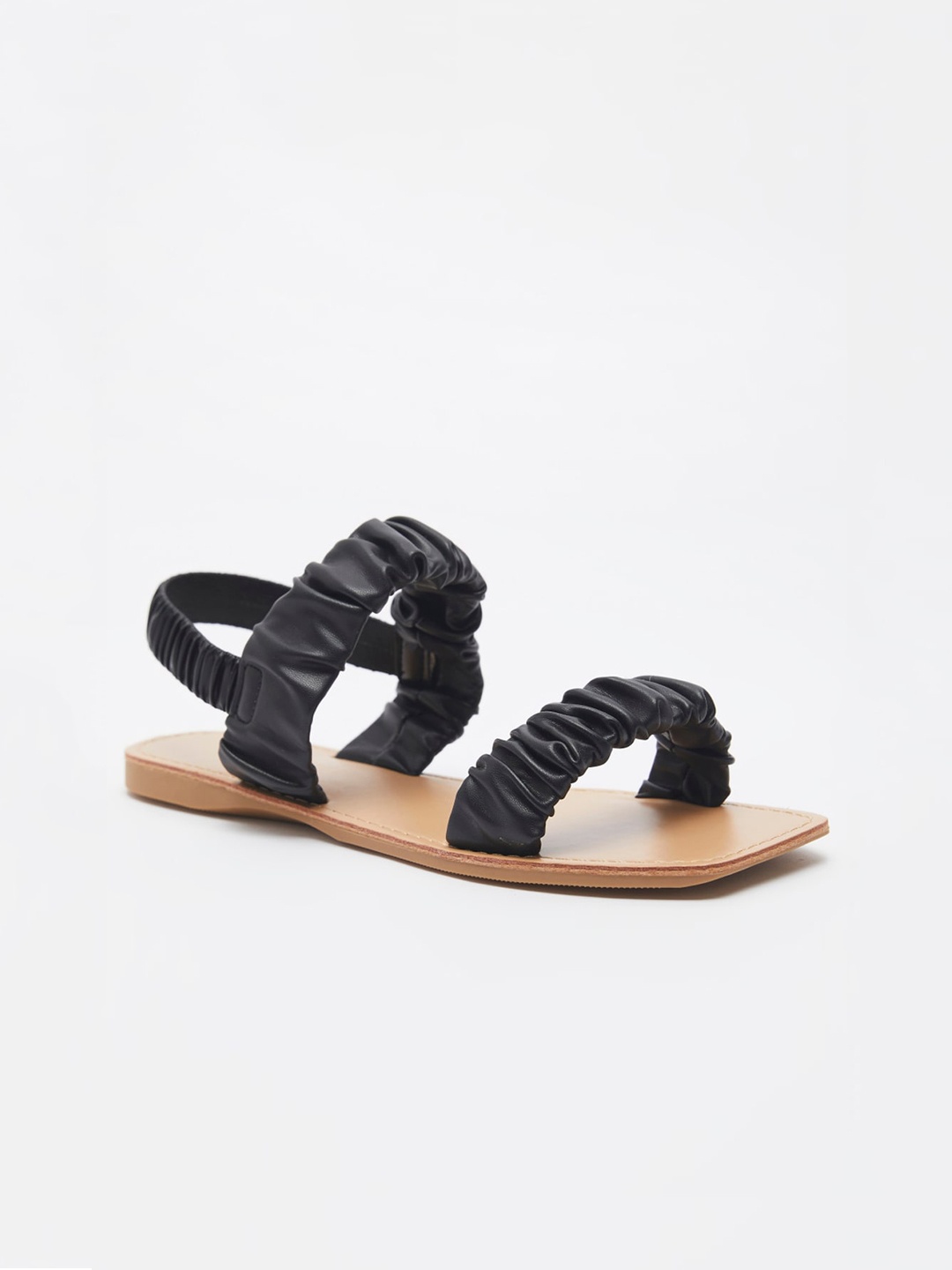 

shoexpress Women Black Open Toe Flats