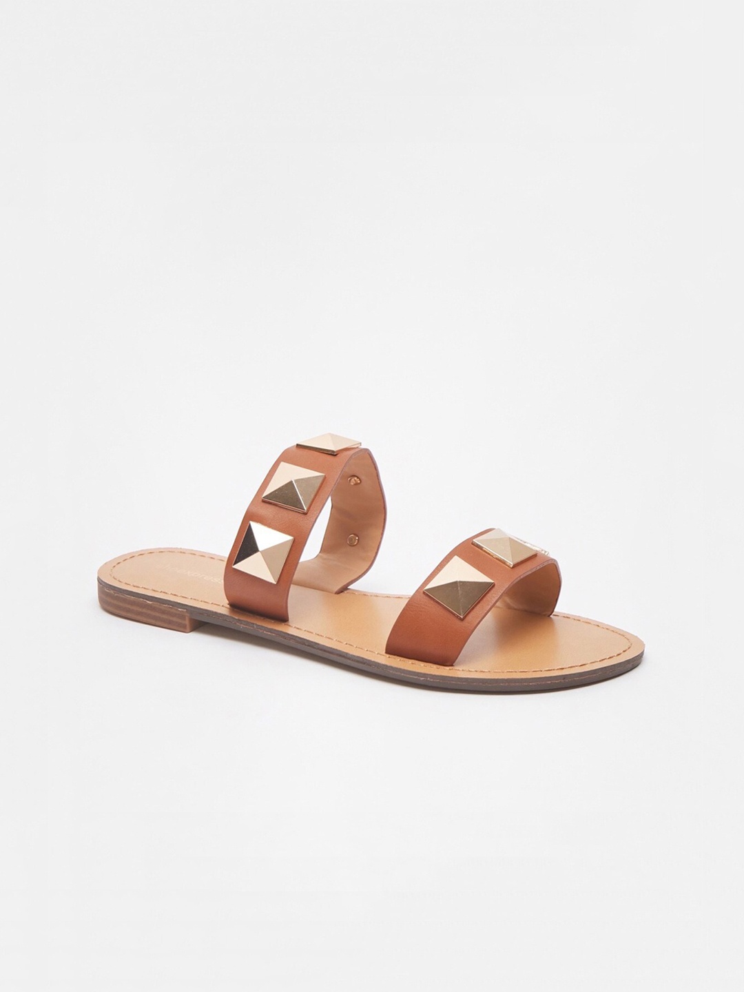 

shoexpress Women Beige Colourblocked Open Toe Flats with Buckles