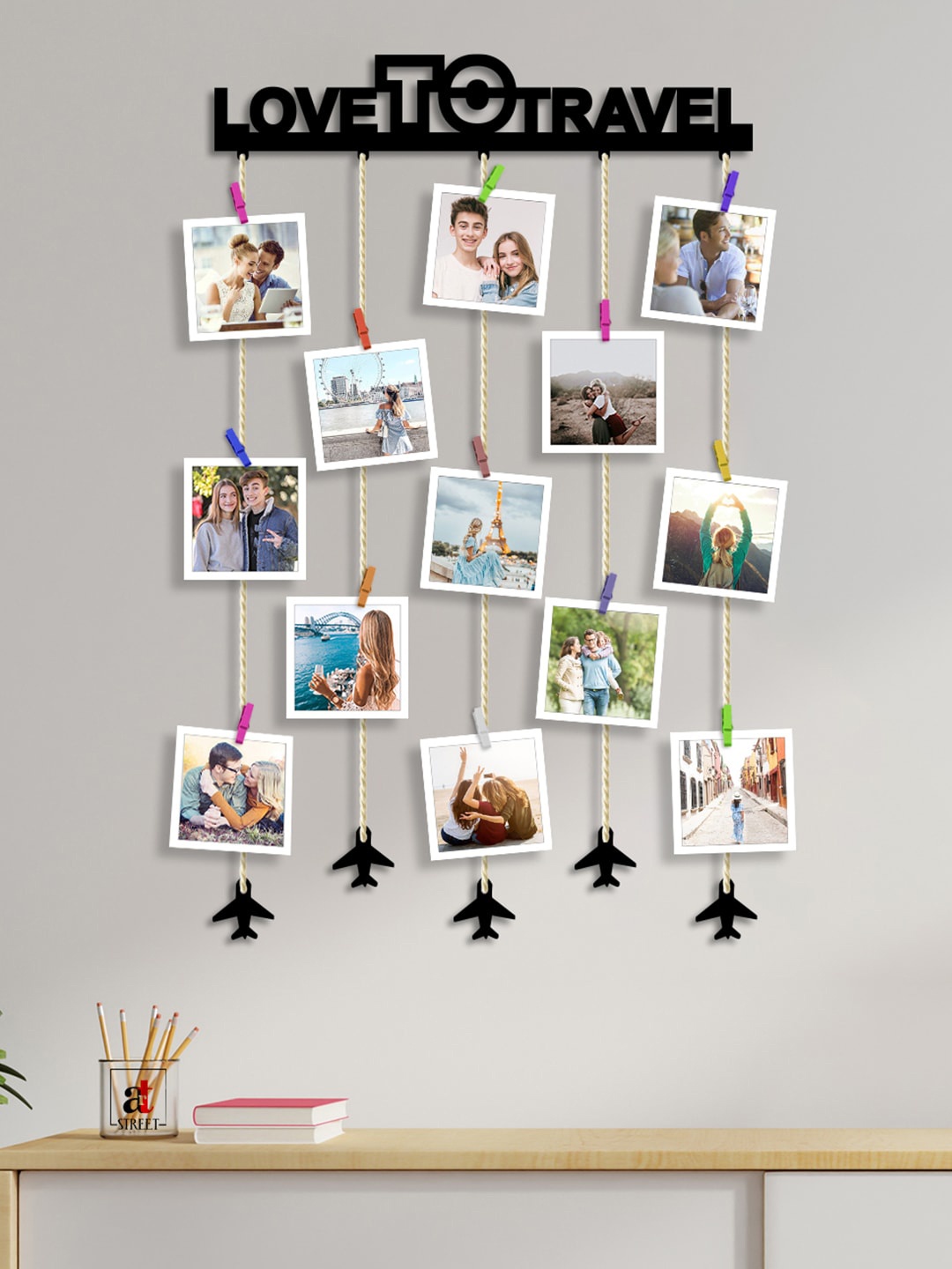 

Art Street Black Love To Travel Wall Decor