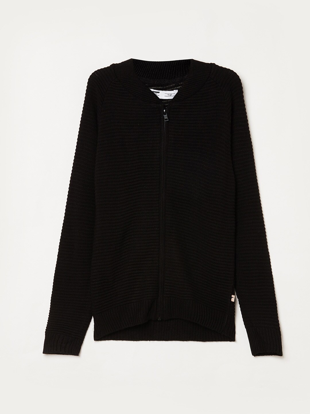 

Fame Forever by Lifestyle Boys Black Ribbed Knitted Acrylic Cardigan