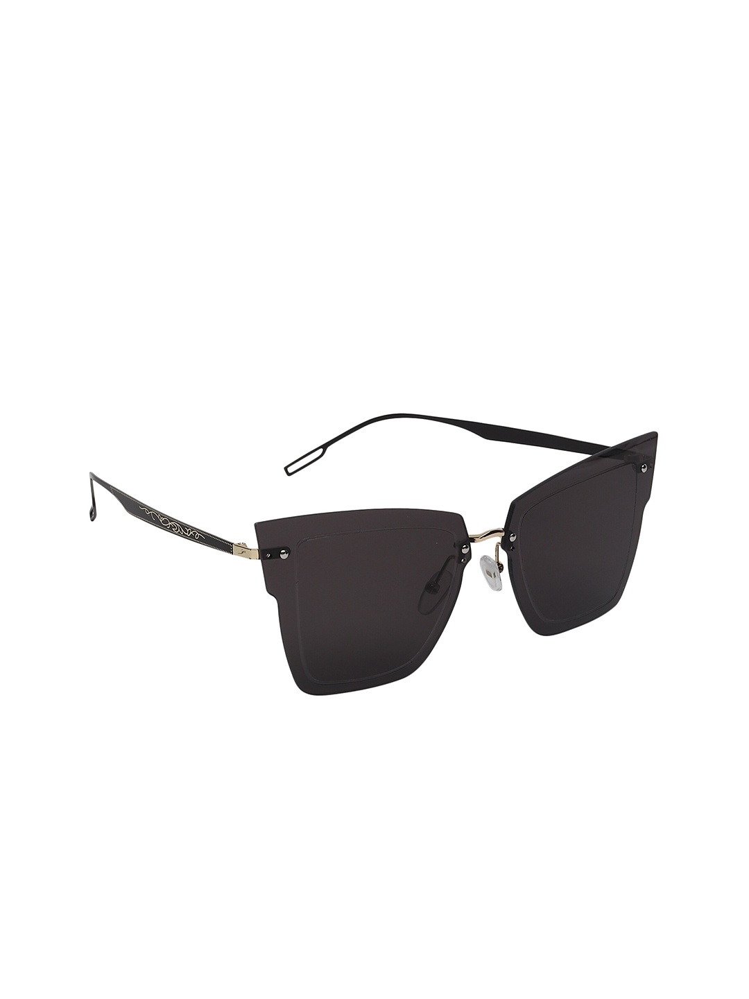 

CELEBRITY SUNGLASSES Unisex Grey UV Protected Lens & Black Butterfly Sunglasses CL-DBG