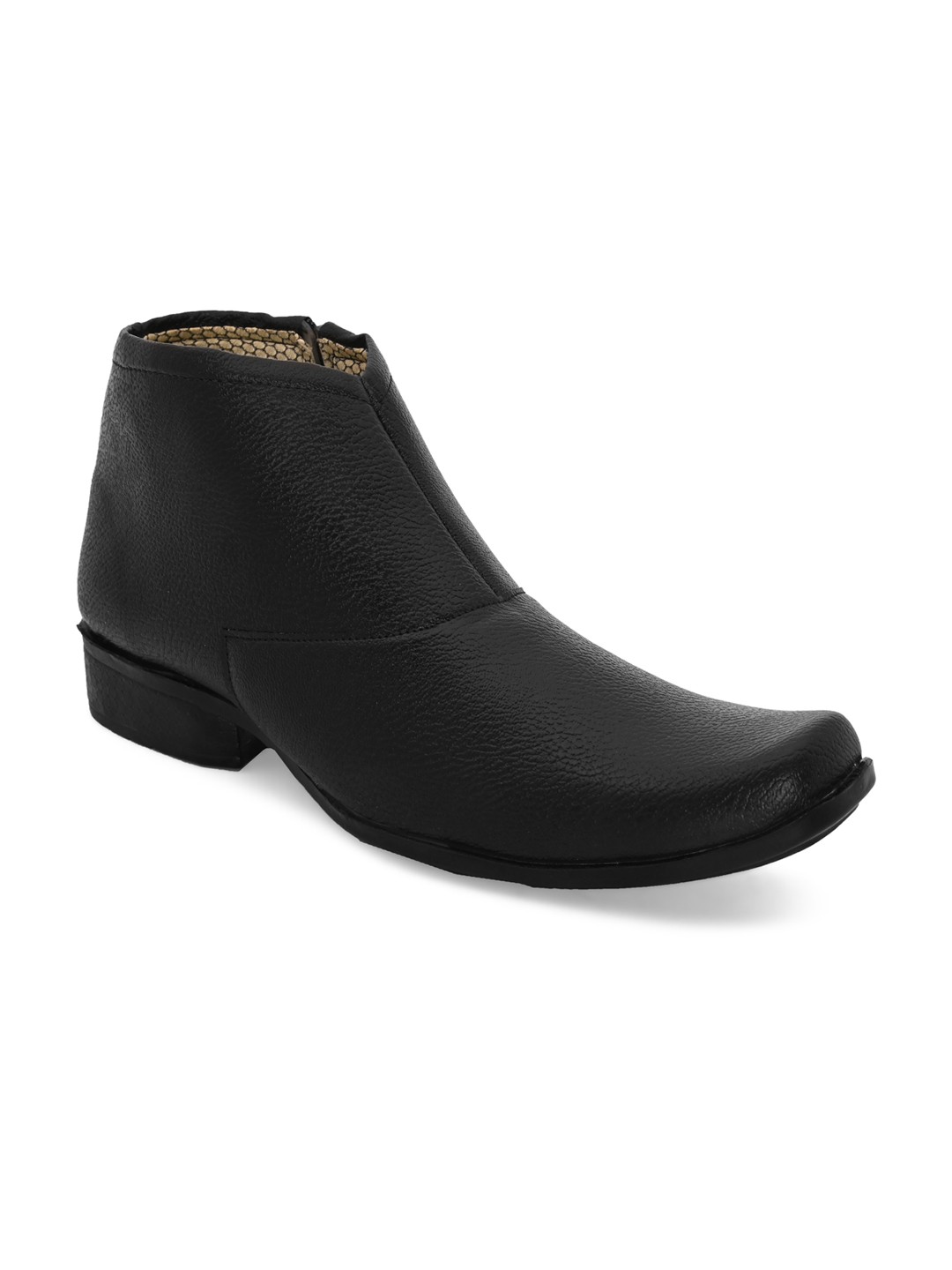 

Giorgio Men Black Leather Flat Boots