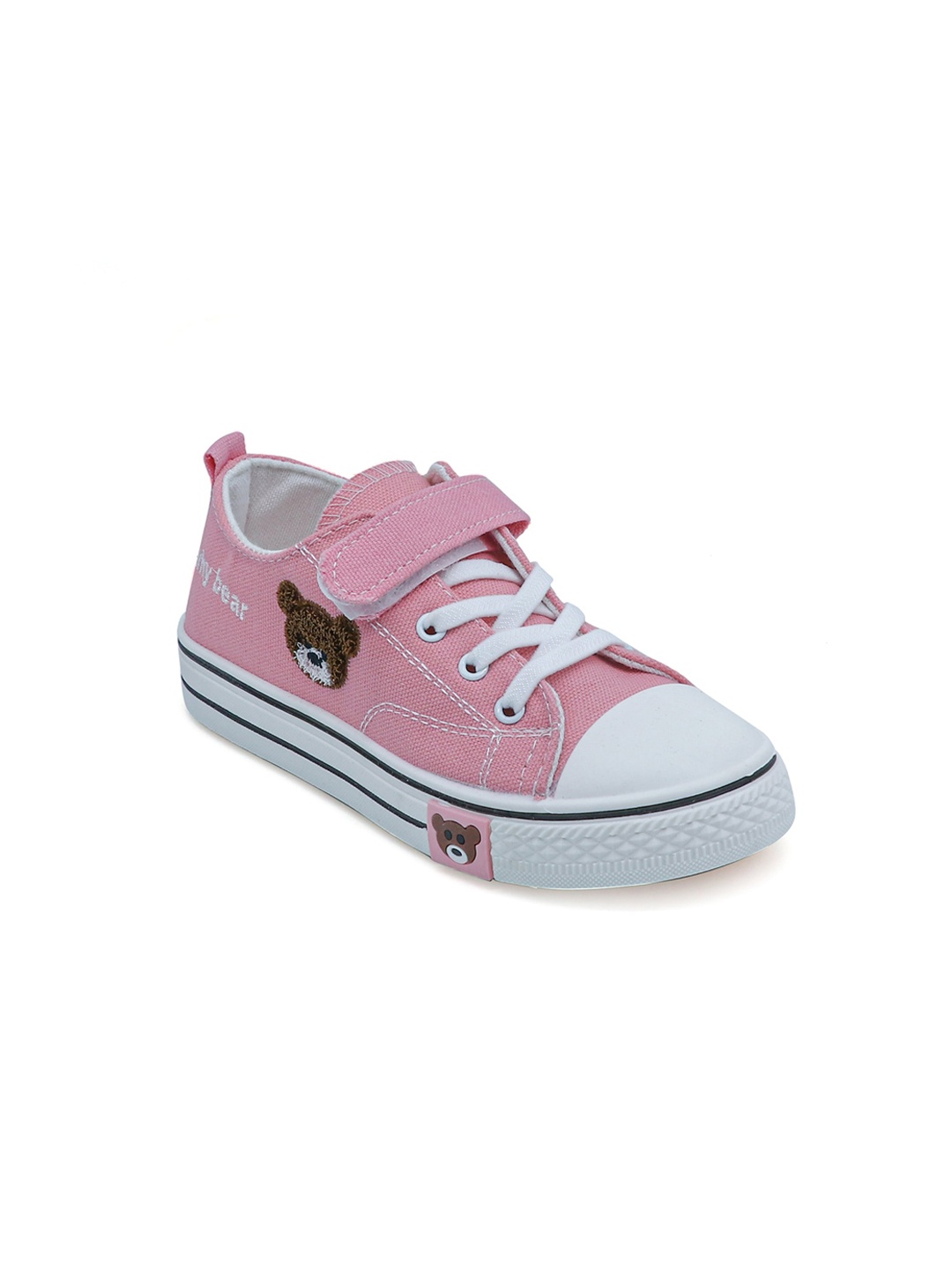 

FEETWELL SHOES Unisex Kids Pink Sneakers