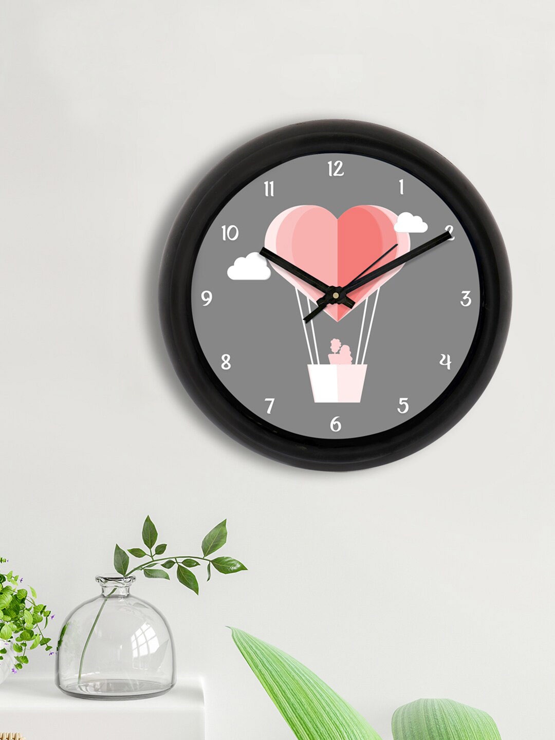 

eCraftIndia Grey & Pink Love Balloon Printed Analogue Contemporary Wall Clock