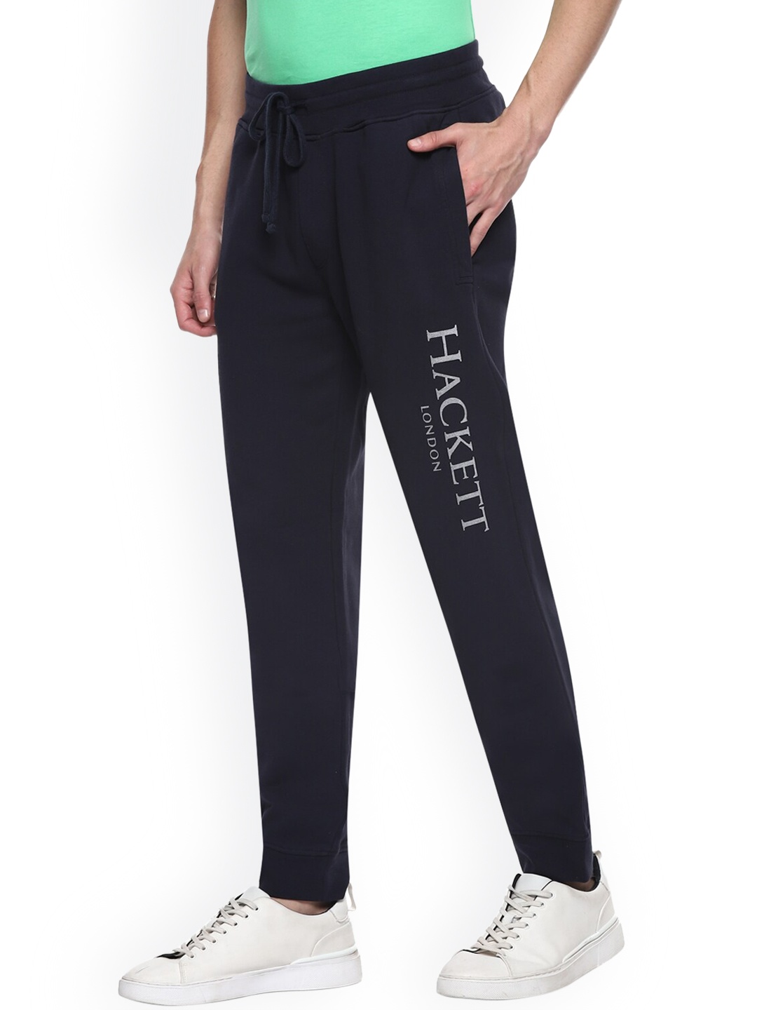 

HACKETT LONDON Men Navy Blue Solid Slim-Fit Joggers