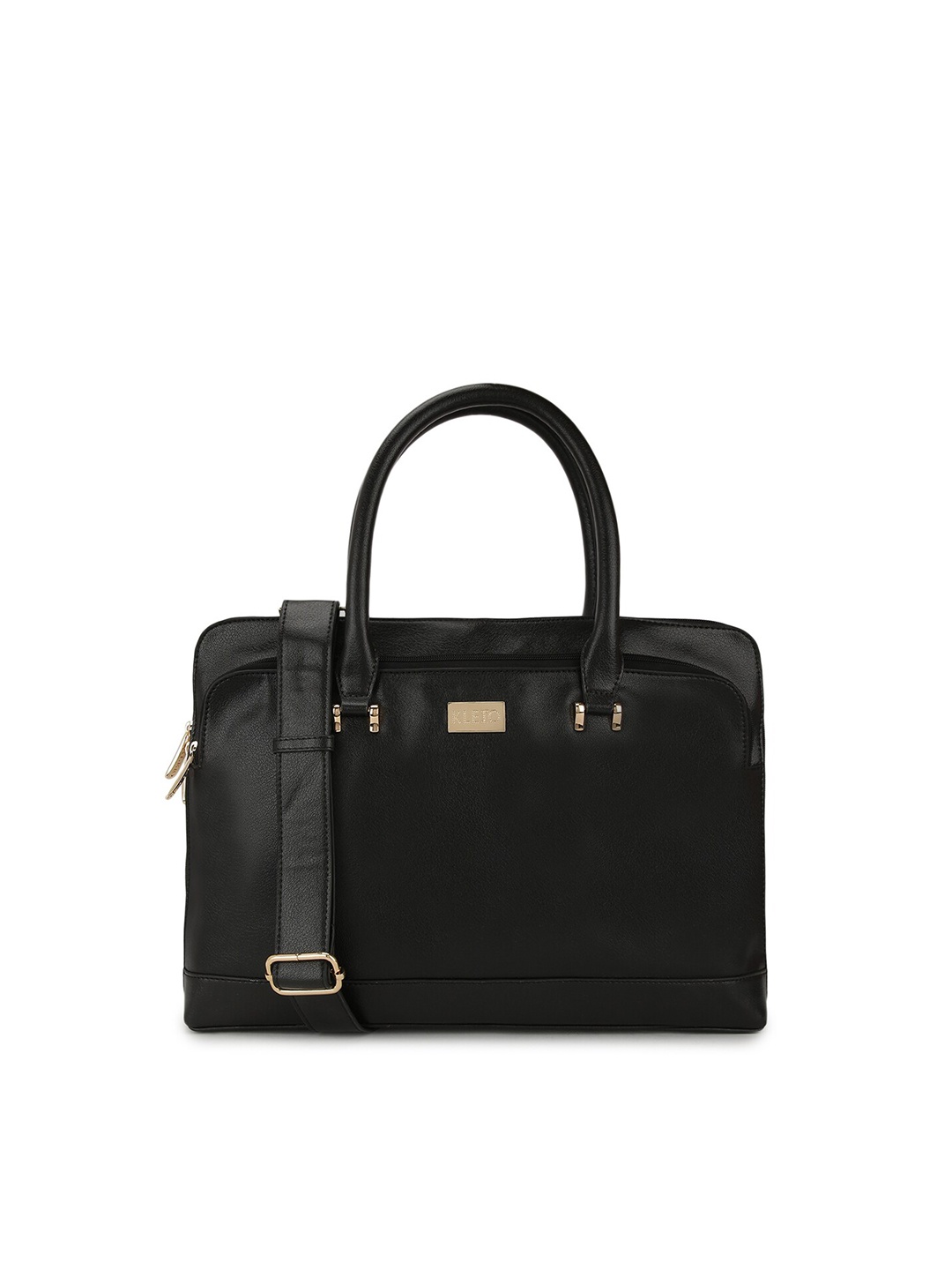 

KLEIO Women Laptop Handheld Bag, Black