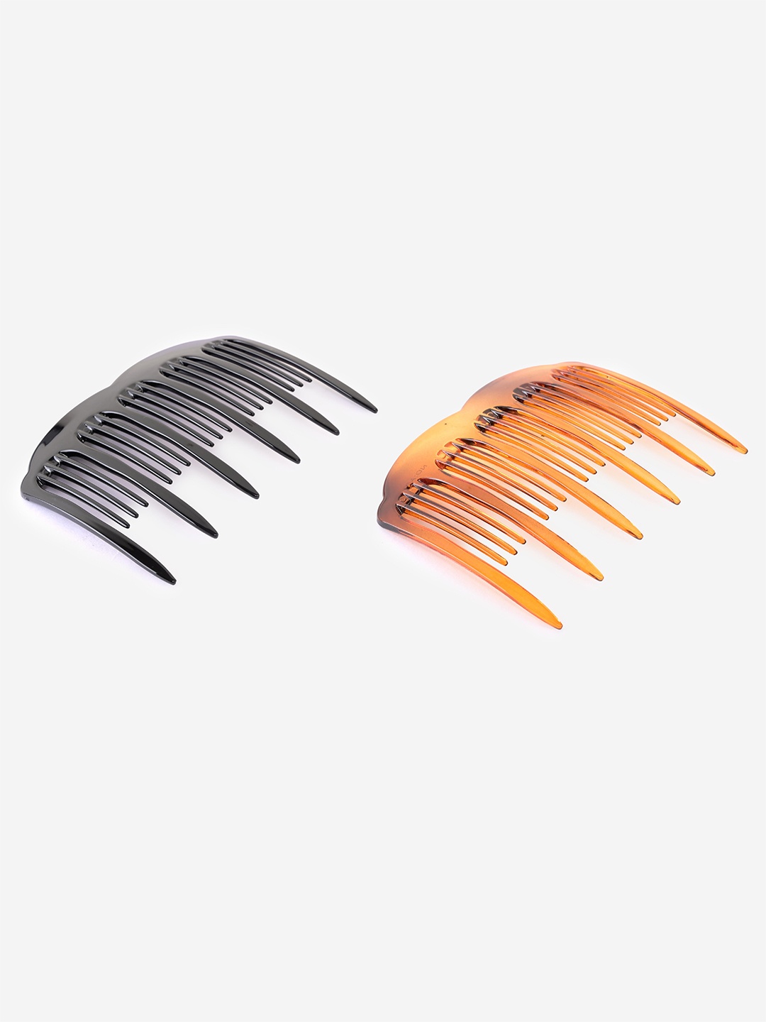 

BuckleUp Women Black & Orange Set of 2 Comb Pins