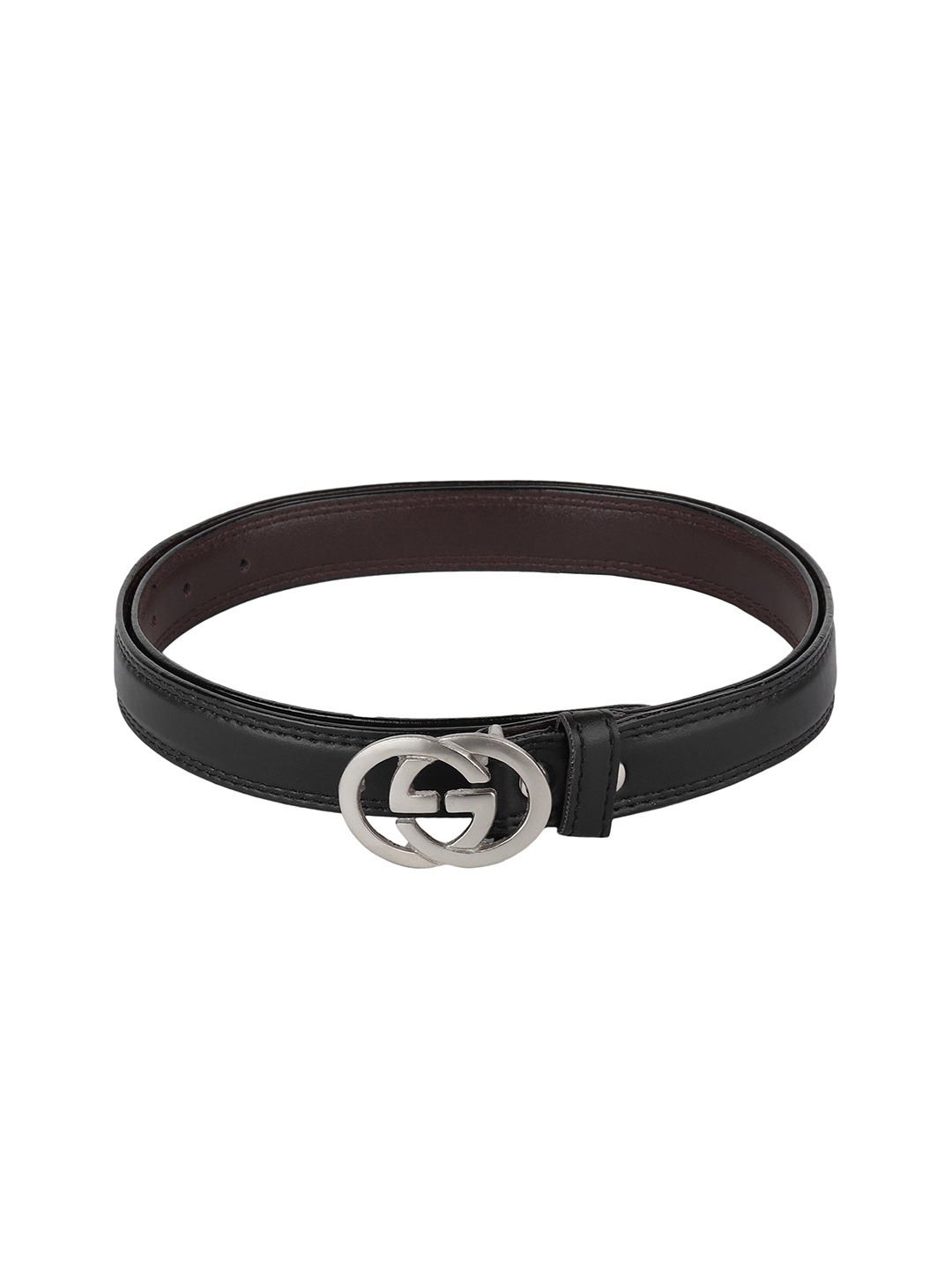 

Swiss Design Women Black PU Belt