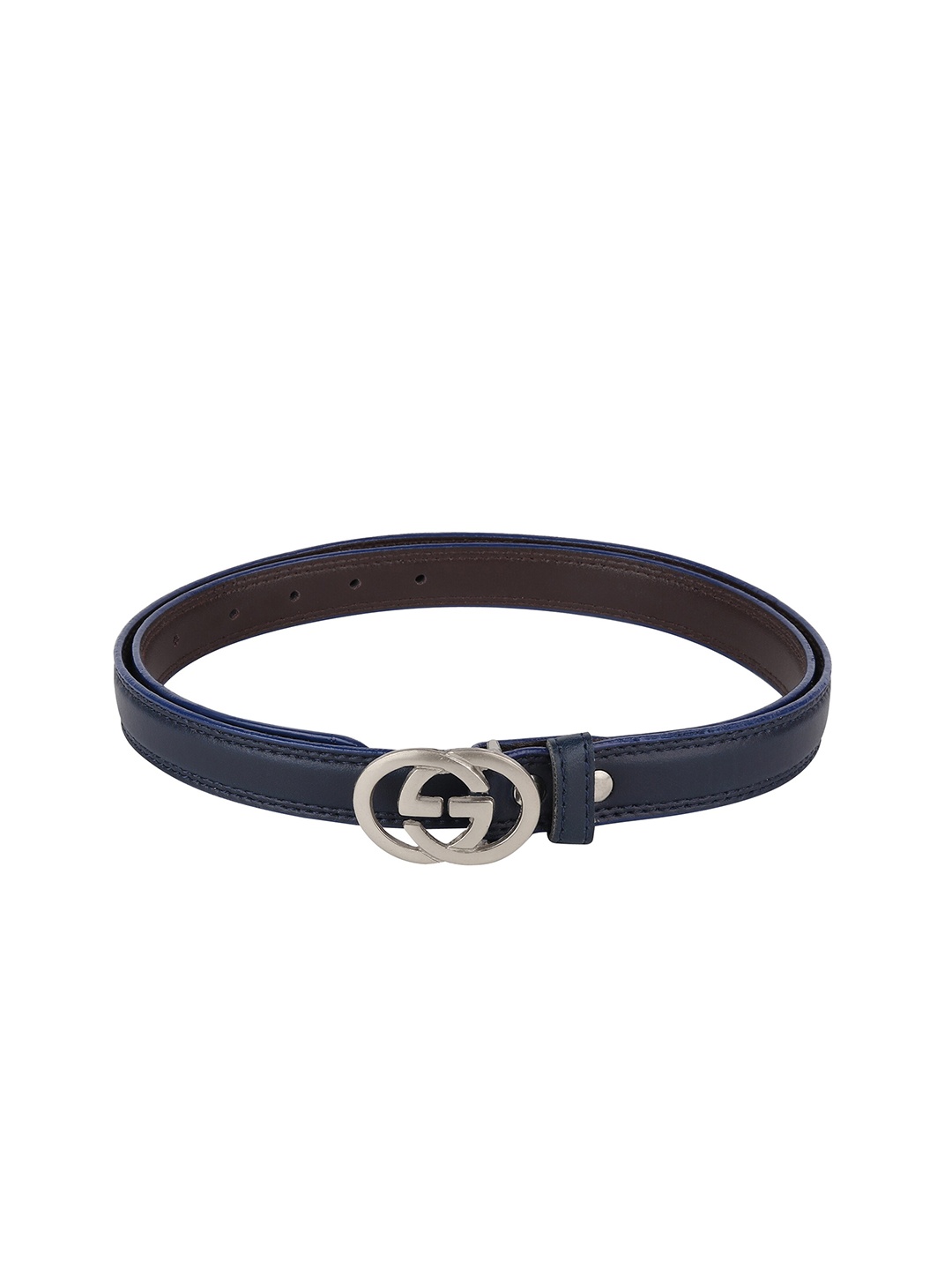 

Swiss Design Women Navy Blue PU Belt