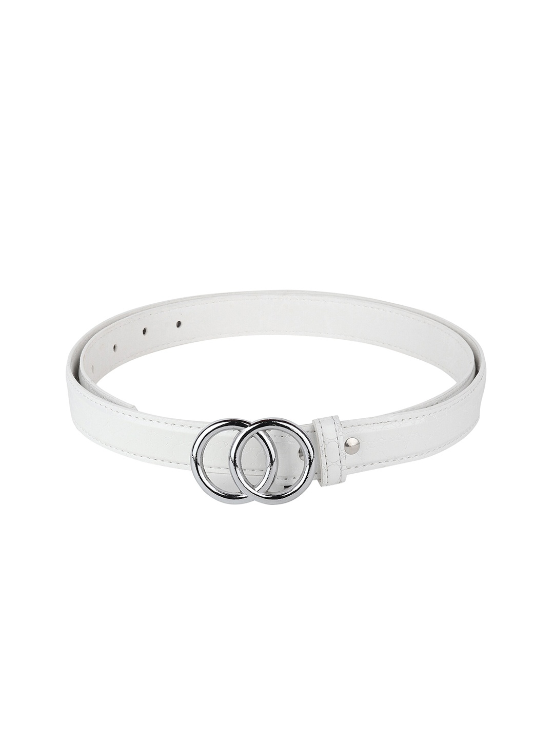 

Swiss Design Women White PU Belt