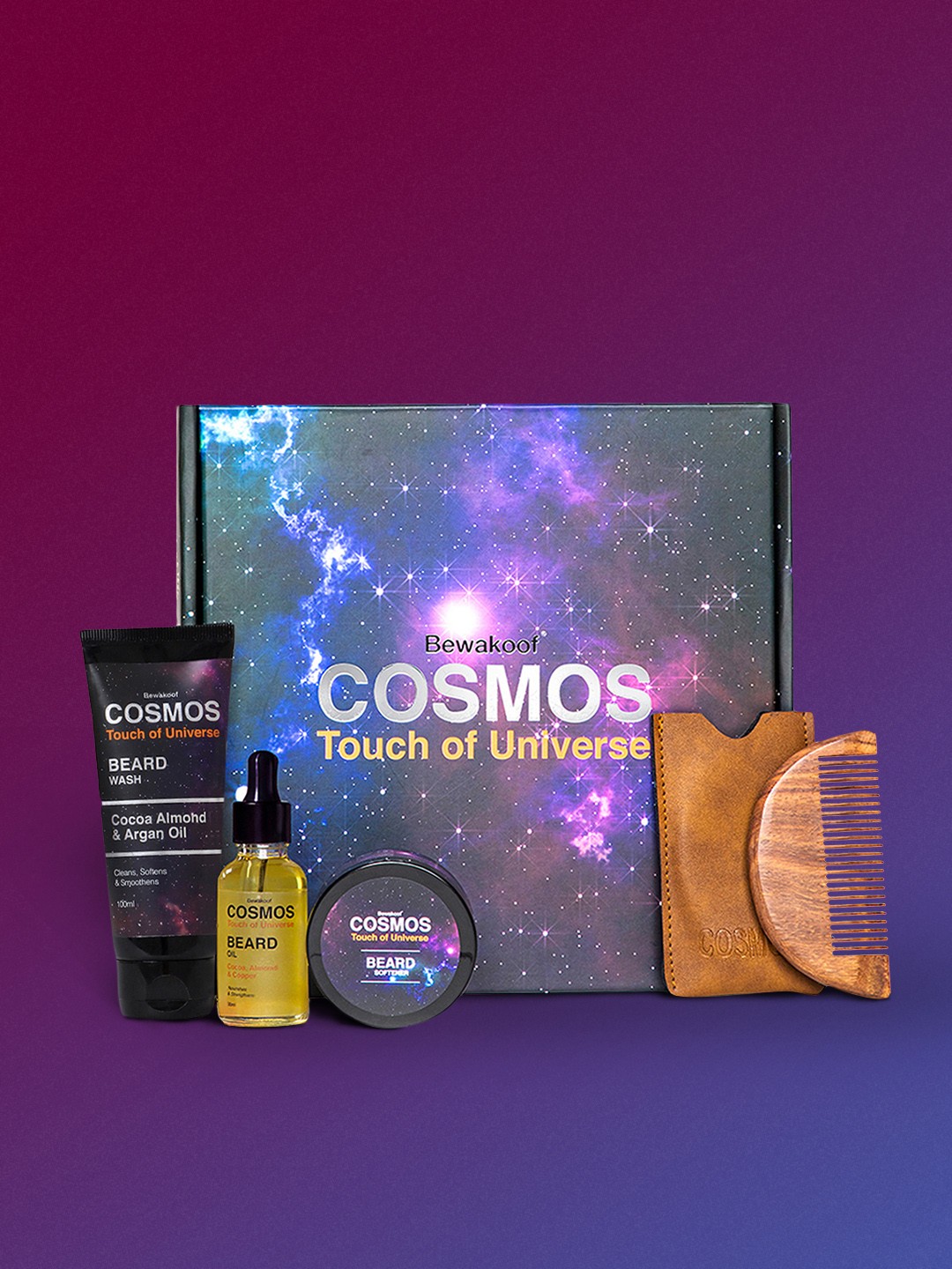 

BEWAKOOF COSMOS Men Beard Grooming Kit, White