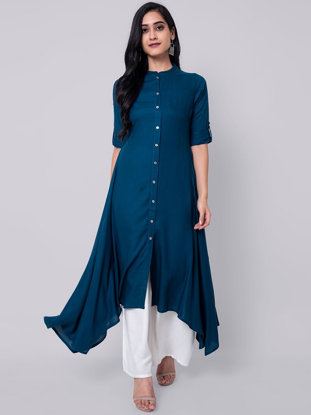 

Wodreams Women Blue Kurta