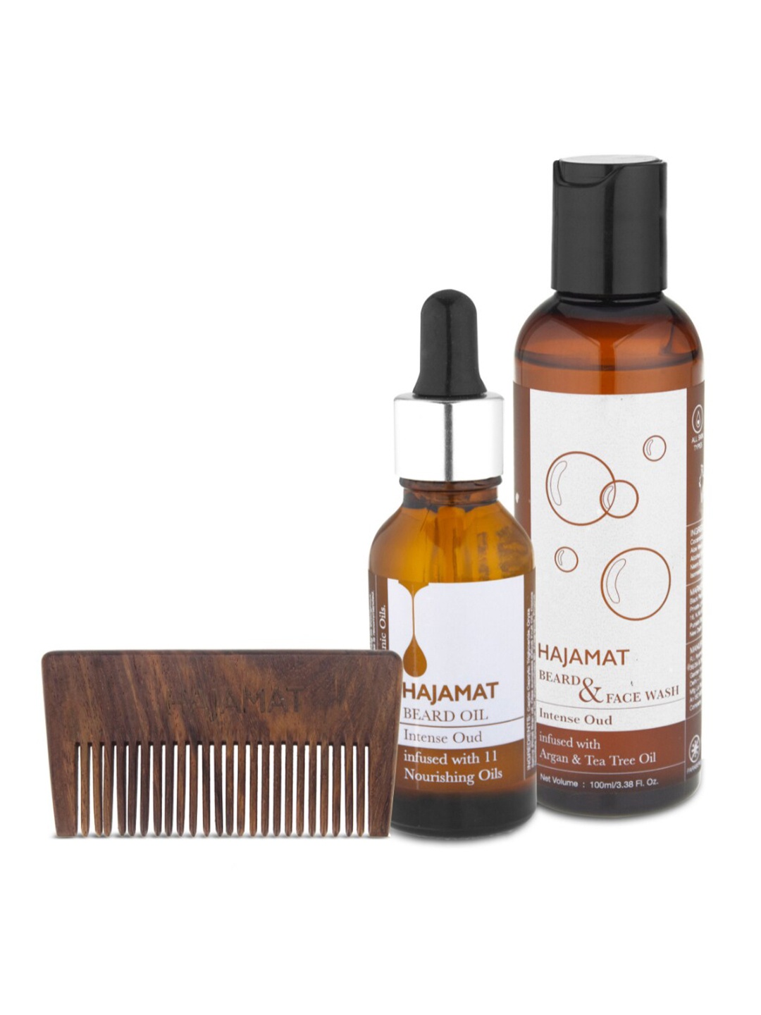 

HAJAMAT Men 3 in 1 Daily Beard Care & Grooming kit, Na