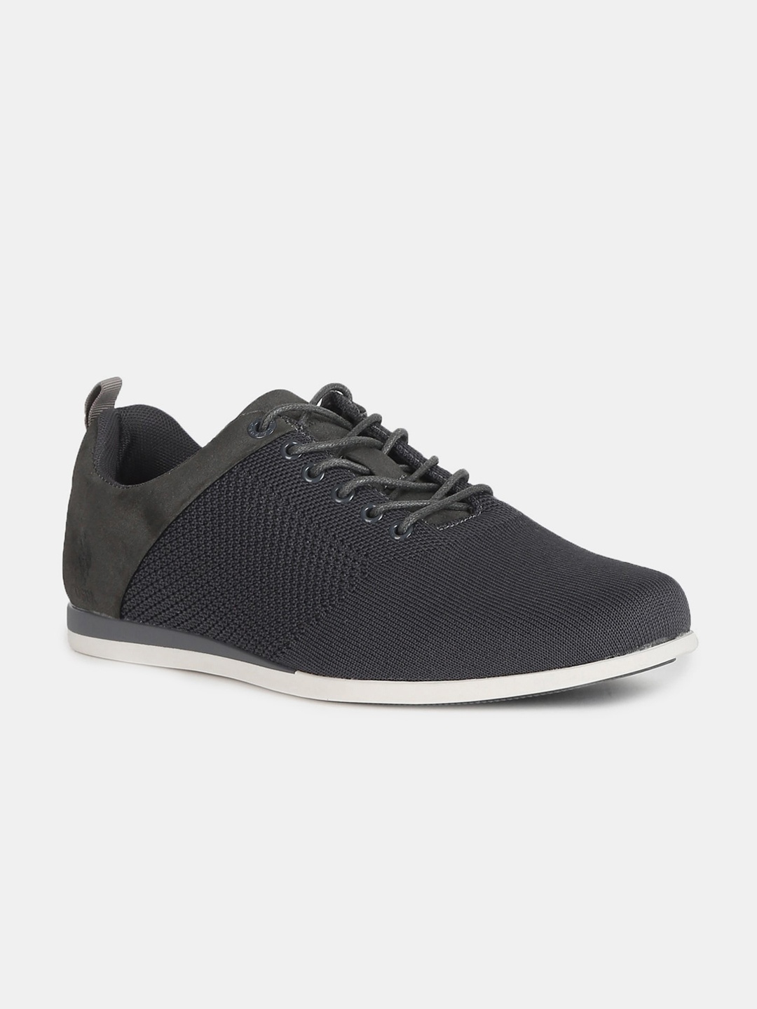 

U.S. Polo Assn. Men Grey JUNIA 2.0 Knitted Smart Casual Oxfords
