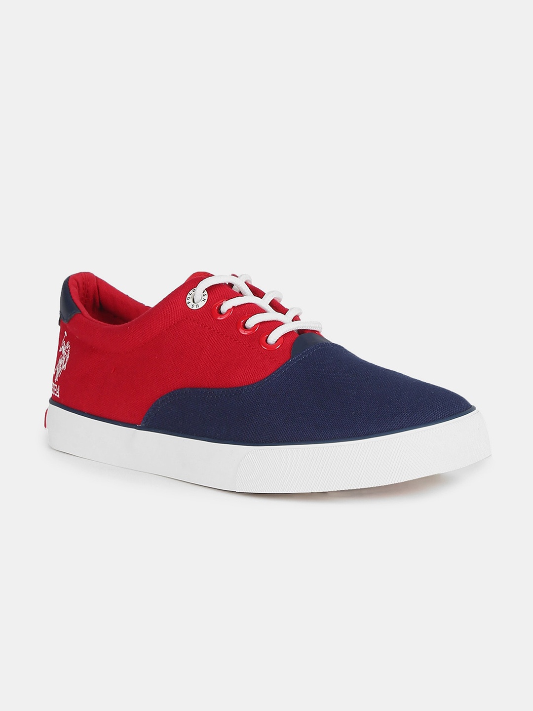 

U S Polo Assn Men Red Colourblocked Sneakers