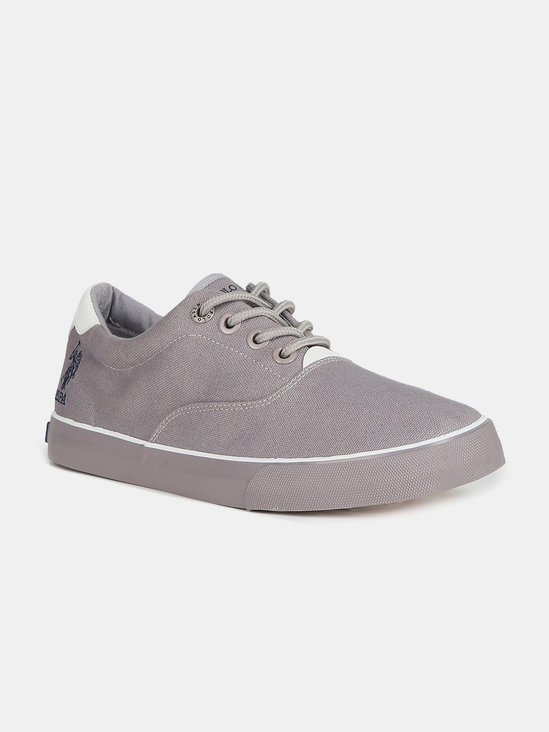 

U S Polo Assn Men Grey Striped Oxfords