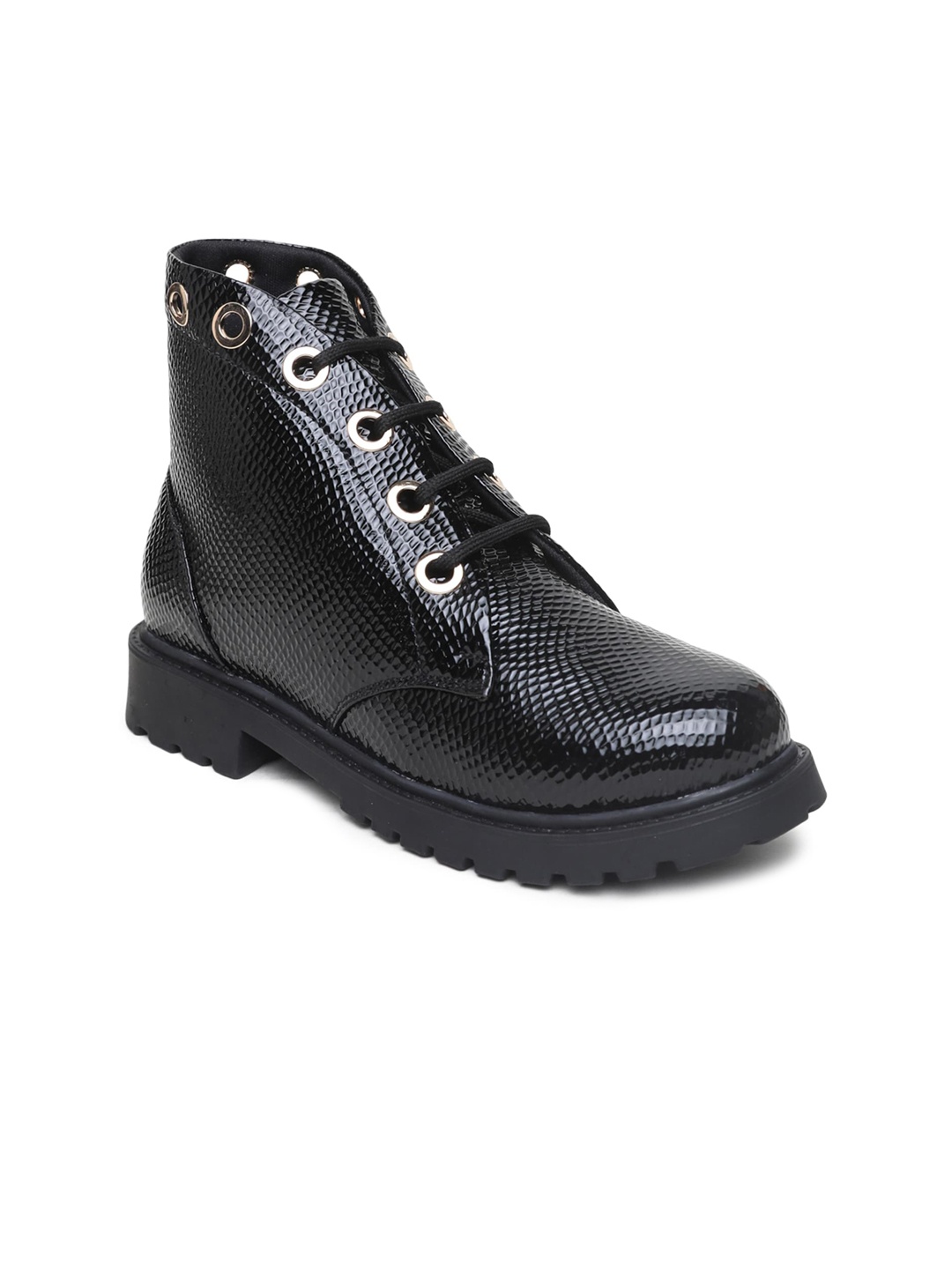 

VALIOSAA Black Block Heeled Boots