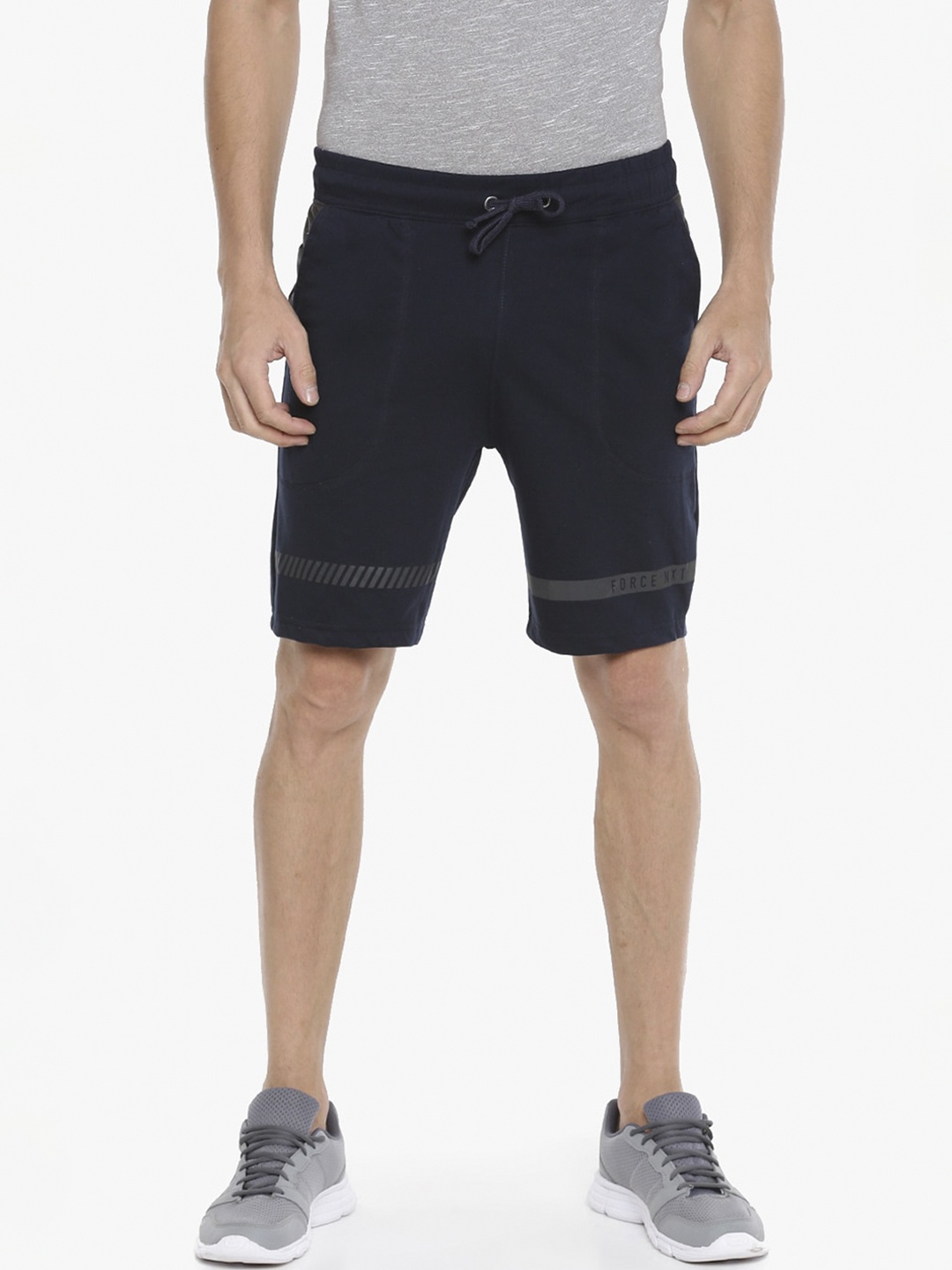 

Force NXT Men Super Combed Cotton Bermuda Shorts, Navy blue