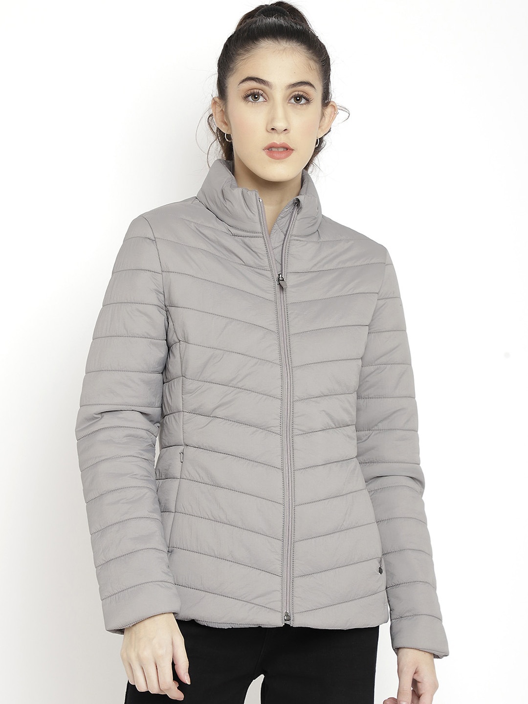 

LURE URBAN Women Grey Puffer Jacket