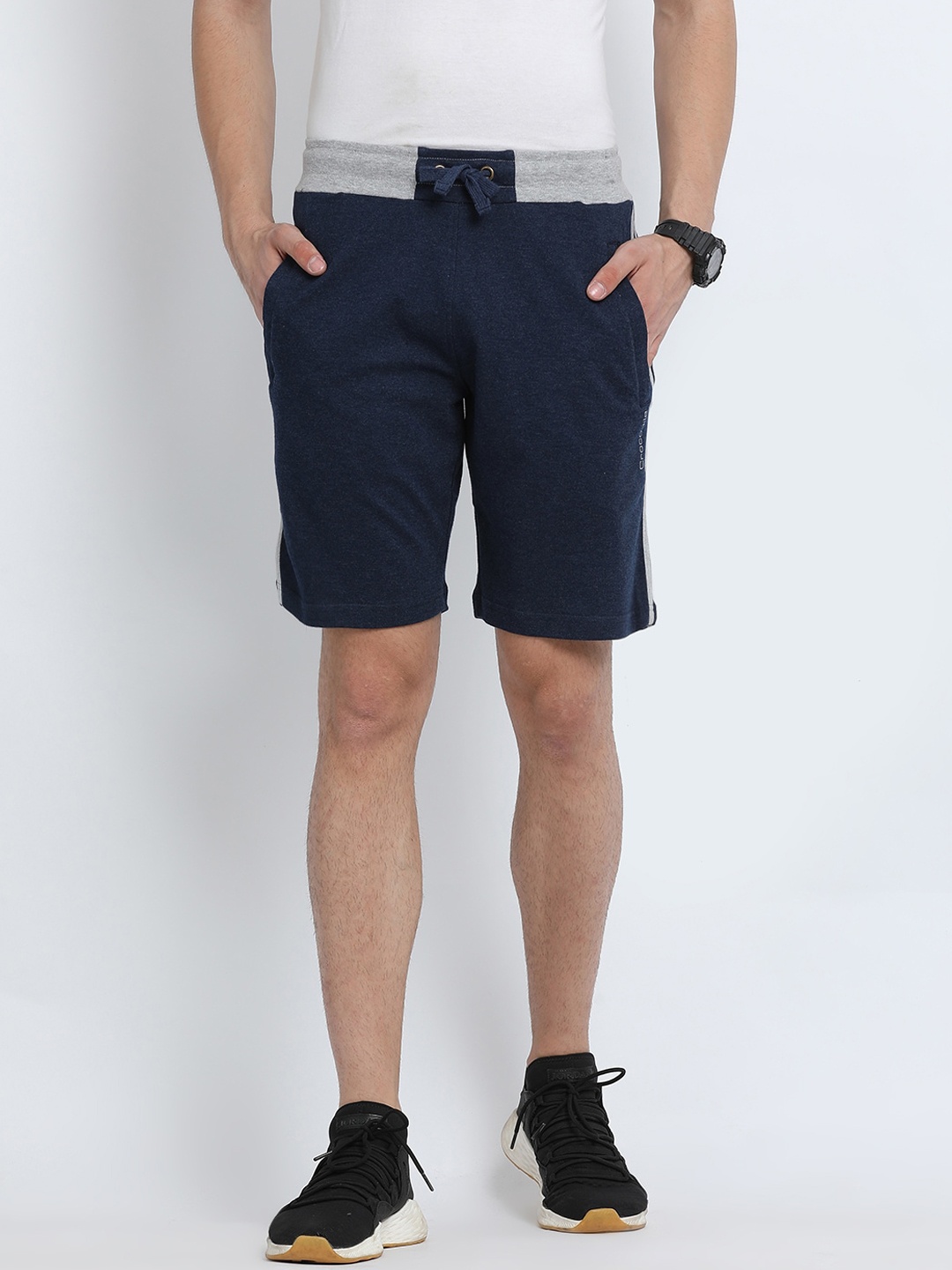 

Crocodile Men Navy Blue Slim Fit Cotton Regular Shorts
