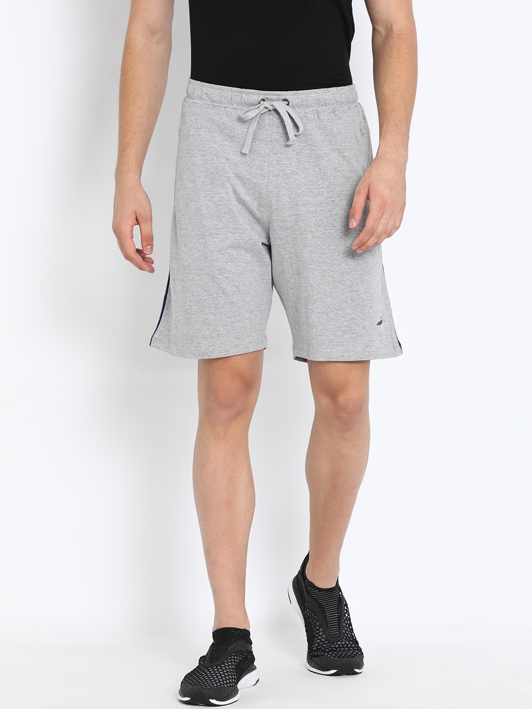 

Crocodile Men Grey Slim Fit Outdoor Sports Shorts