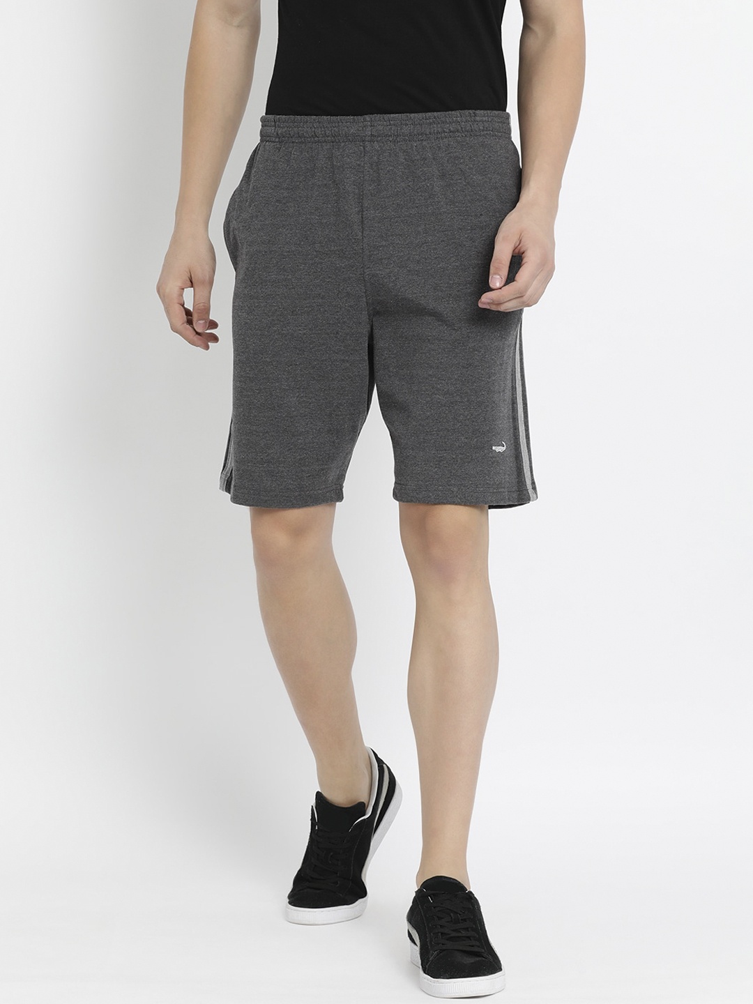 

Crocodile Men Charcoal Slim Fit Outdoor Cotton Shorts
