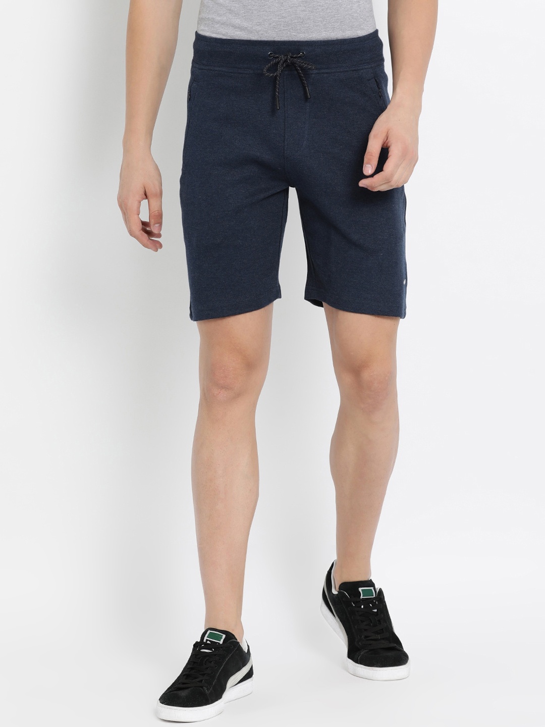

Crocodile Men Navy Blue Slim Fit Outdoor Sports Shorts