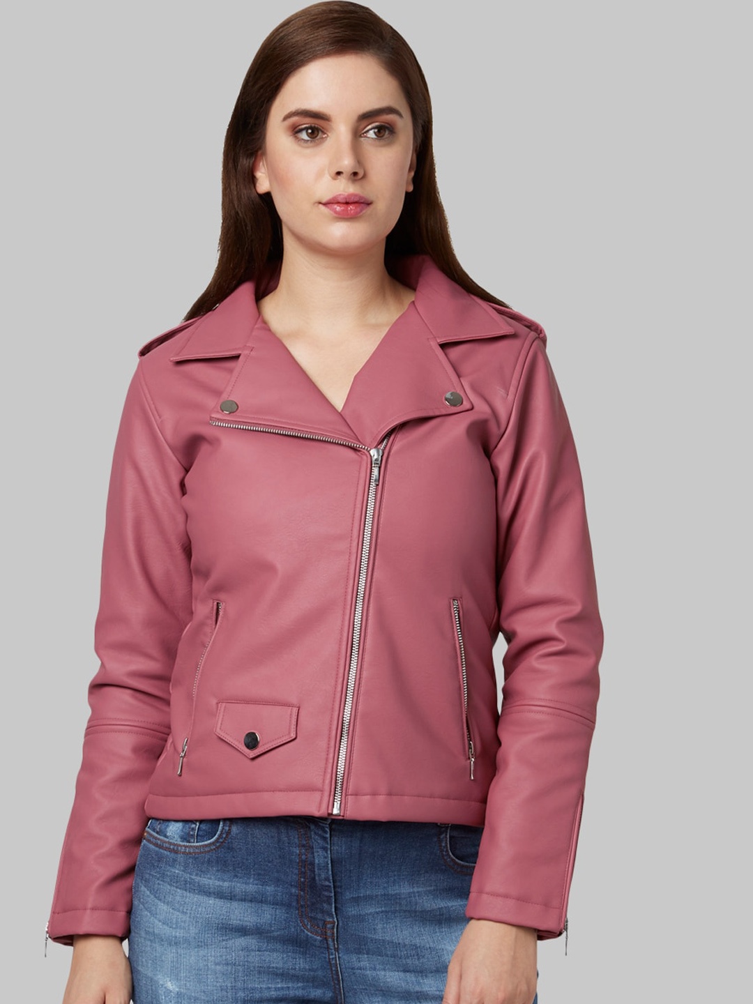 

Park Avenue Woman Pink Biker Jacket