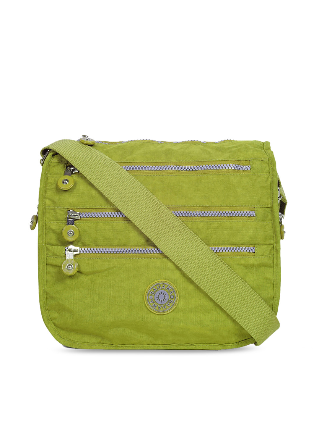 

BAHAMA Green Solid Structured Sling Bag