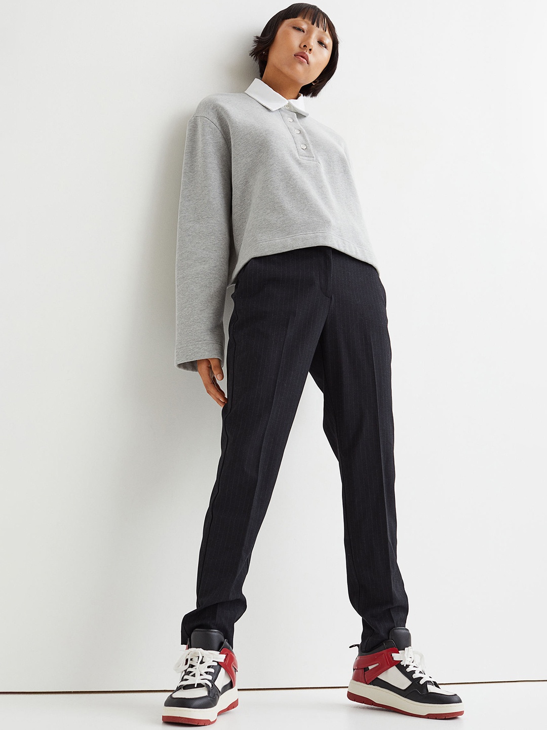 

H&M Women Blue Cigarette Trousers