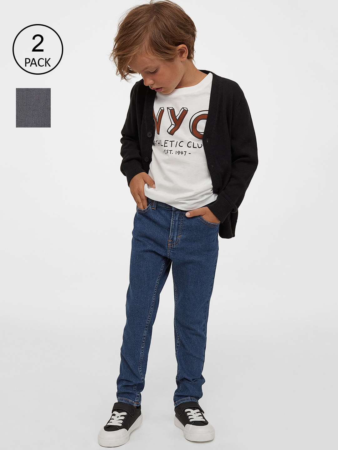 

H&M Boys Grey 2-Pack Skinny Fit Jeans
