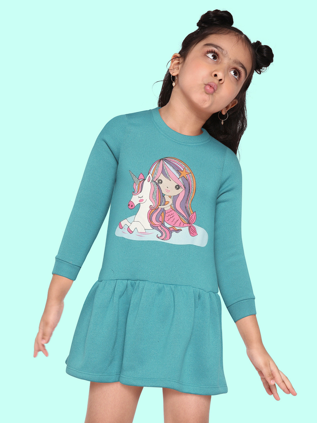 

pspeaches Blue Peplum Dress