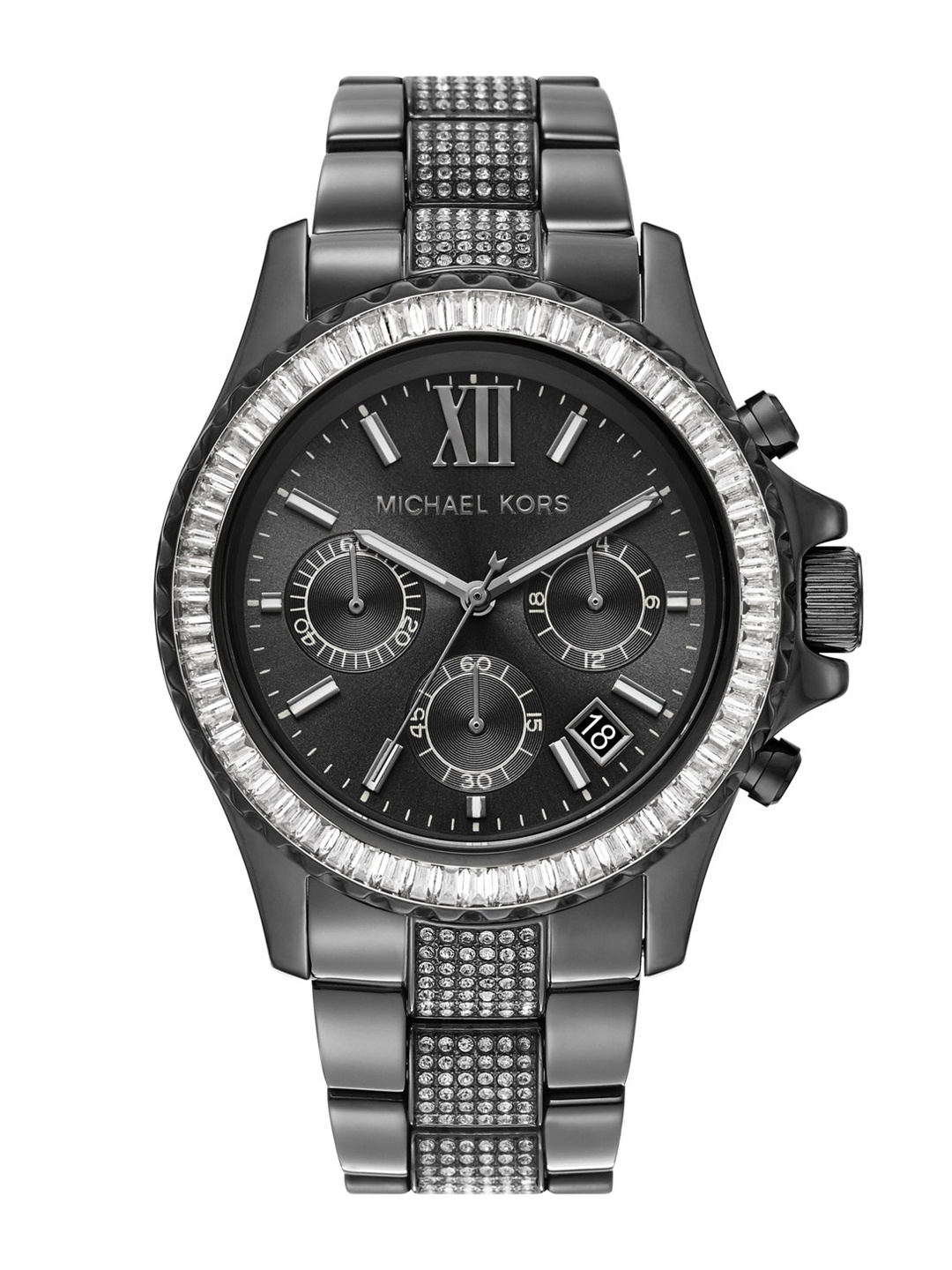 

Michael Kors Women Black Dial & Grey Stainless Steel Analogue Watch - MK6974