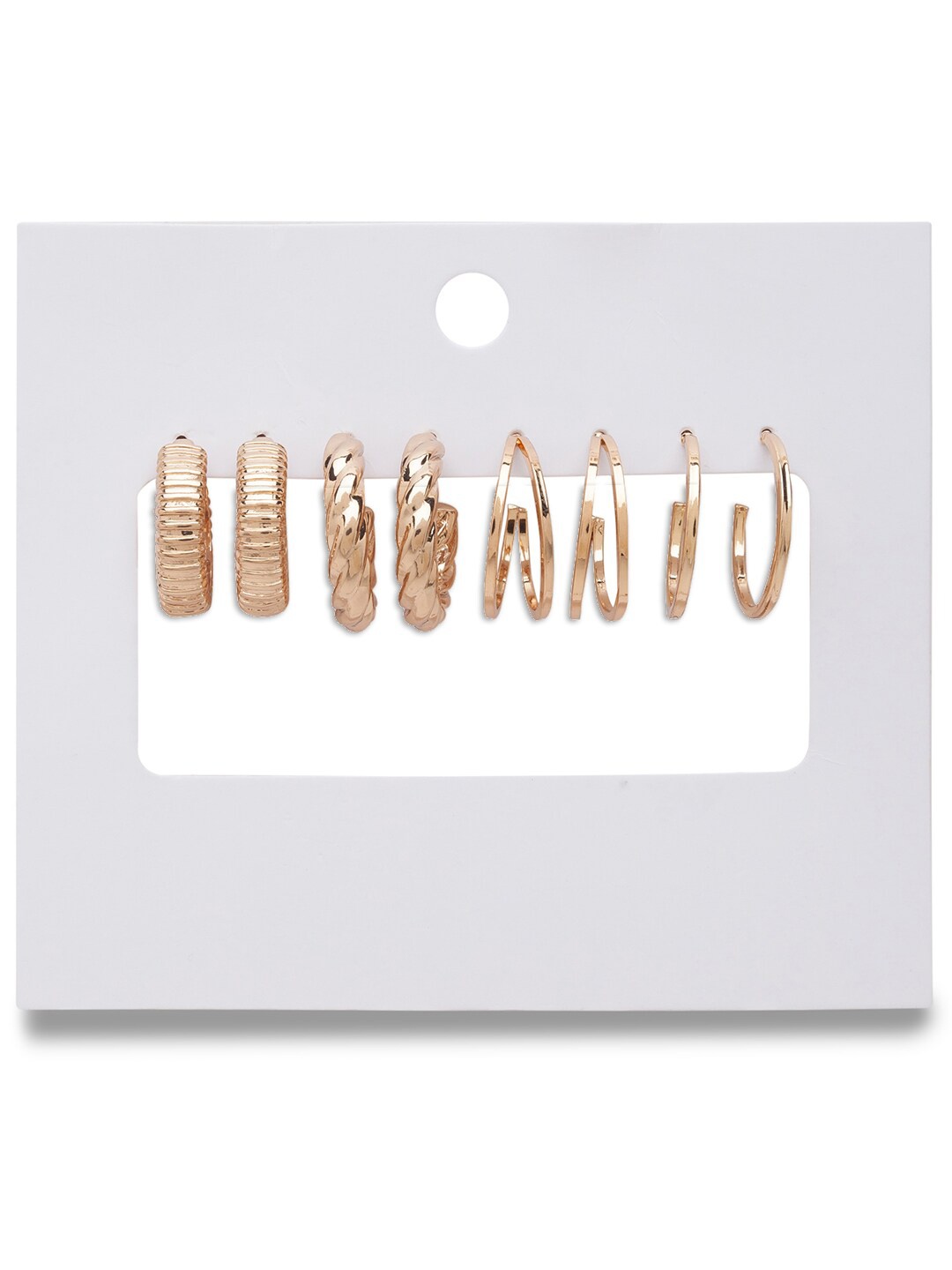 

Lilly & sparkle Gold-Toned Contemporary Drop Earrings