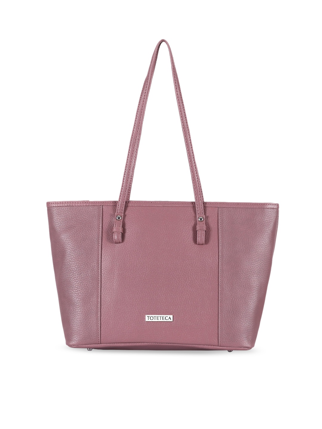 

Toteteca Pink Textured Structured Shoulder Bag